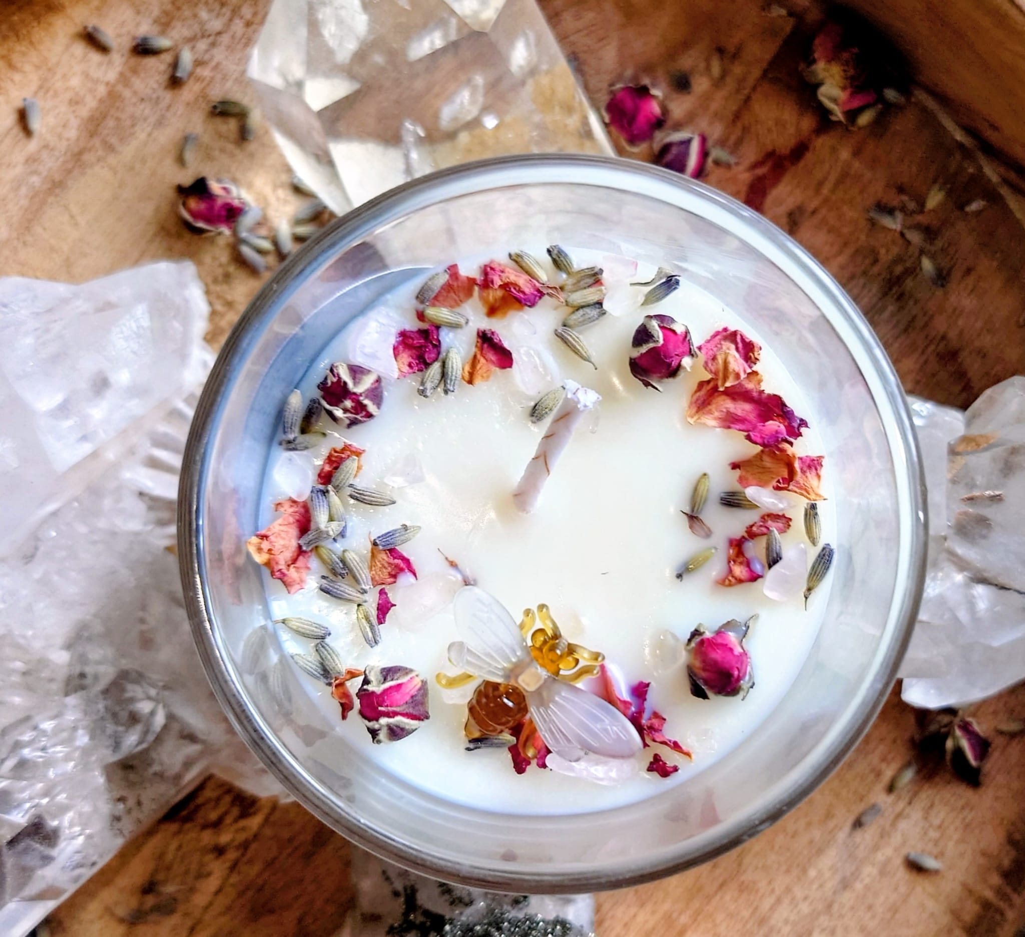 "Heart of Light" | Bergamot & Rose Quartz | 30cl Candle