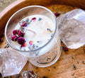 "The Goddess Flame" | Rose Geranium, Frankincense & Moonstone Candle  | Divine Feminine Heart Opening, Softness, Strength & Renewal Ritual 30cl Candle