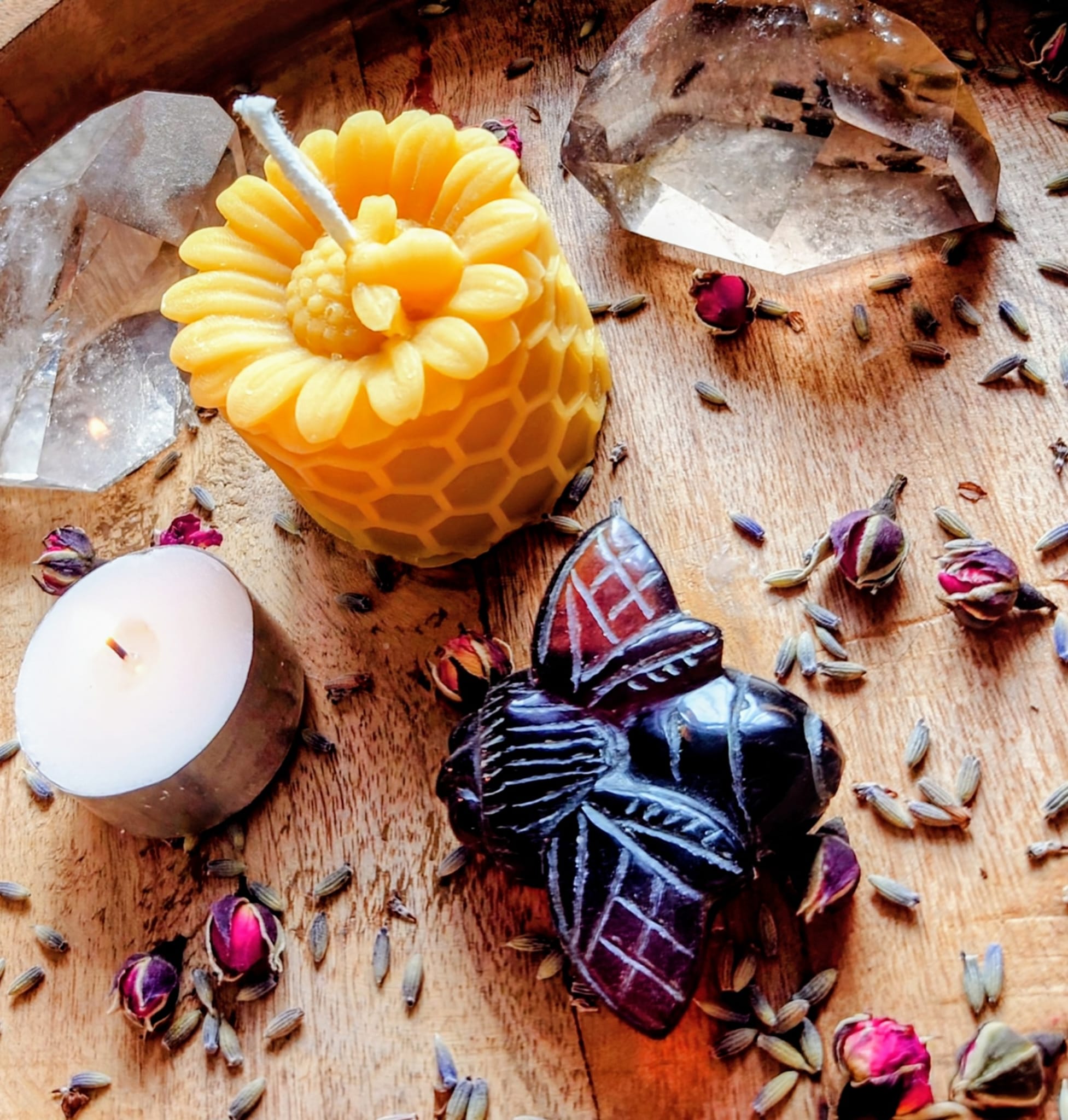 "Sacred Hive" | Pure Beeswax | Natural Light, Protection & Presence