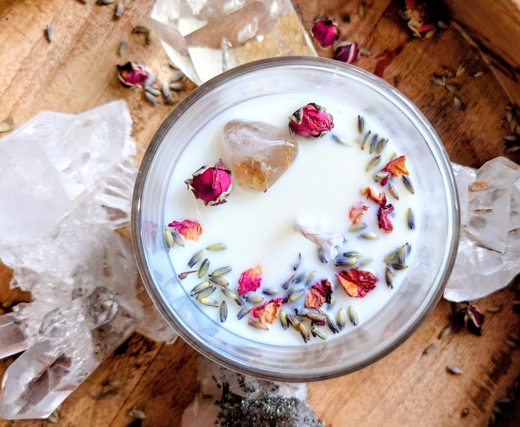 "Sacred Focus" | Rosemary & Rutile Quartz | 30cl Candle