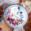 "Whispers Within" | Lavender & Dumortierite | Intuition, Clarity & Inner Peace | 30cl Candle